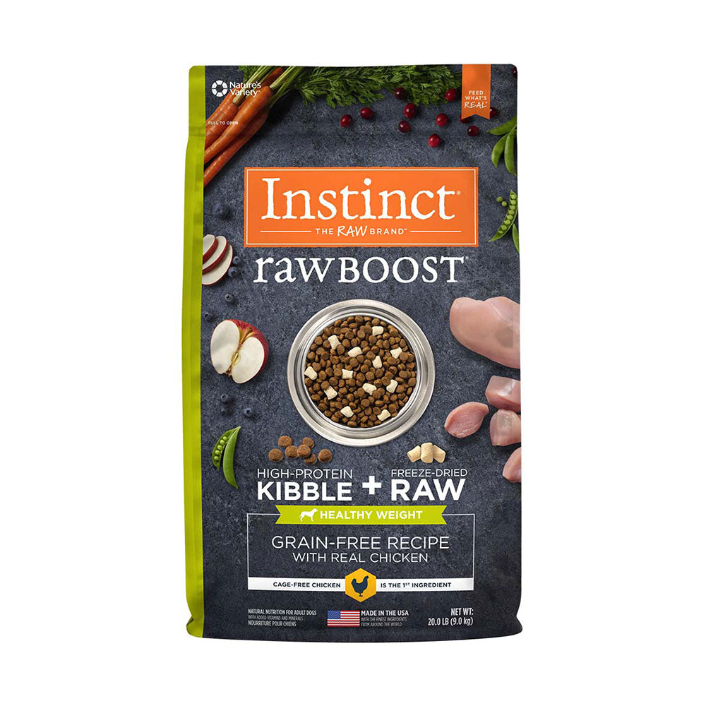 Instinct® Raw Boost® Grain Free Recipe with Real Chicken Healthy Weight Freeze Dried Dog Food 20 Lbs