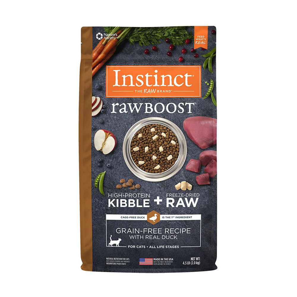 Instinct® Raw Boost® Grain Free Recipe with Real Duck Freeze Dried Cat Food 4.5 Lbs
