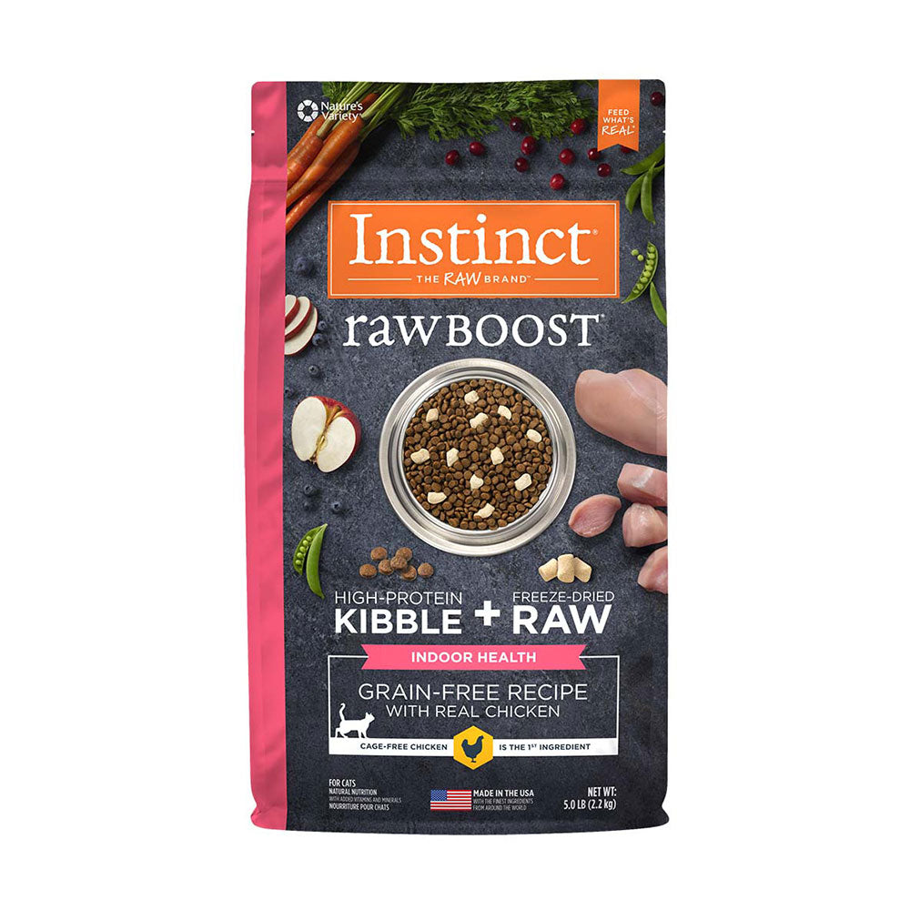 Instinct® Raw Boost® Grain Free Recipe with Real Chicken Indoor Health Freeze Dried Cat Food 5 Lbs