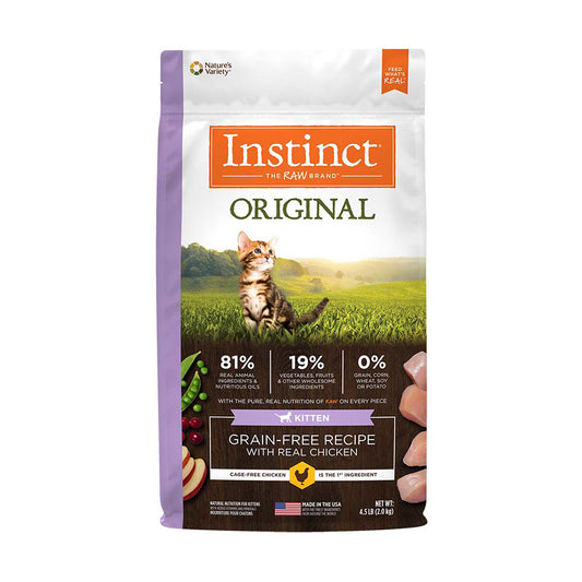 Instinct® Original Grain Free Recipe with Real Chicken Kitten Food 4.5 Lbs