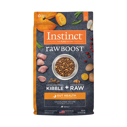 Instinct® Raw Boost® Grain Free Gut Health Recipe with Real Chicken Freeze Dried Dog Food 18 Lbs