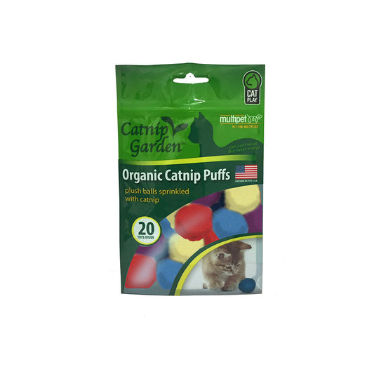 Multipet Catnip Garden™ Organic Catnip Puffs for Cat 20 Count