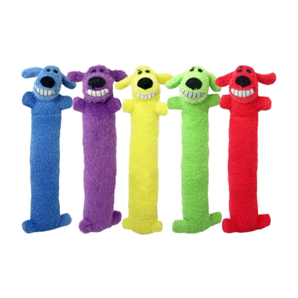 Multipet Loofa® Dog Toys Assorted Color 6 Inch