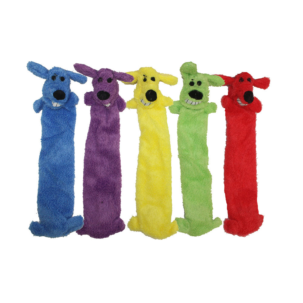 Multipet Loofa® Light-Weight Dog Toys Assorted Color 12 Inch