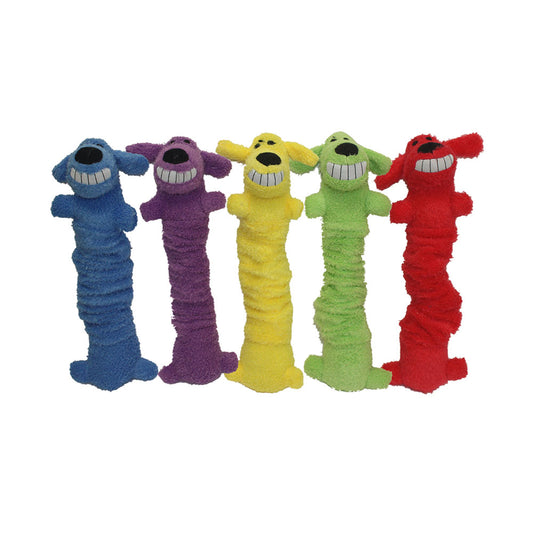 Multipet Loofa® Bungee-Scrunchy Dog Toys Assorted Color 12 Inch