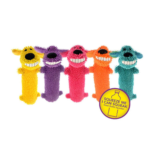 Multipet Loofa® Floppy Water-Bottle Dog Toys Assorted Color 11 Inch