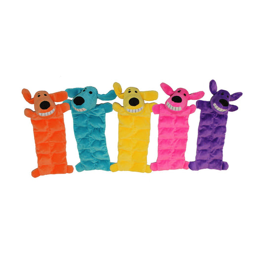 Multipet Loofa® Squeaker Mat Dog Toys Assorted Color 12 Inch