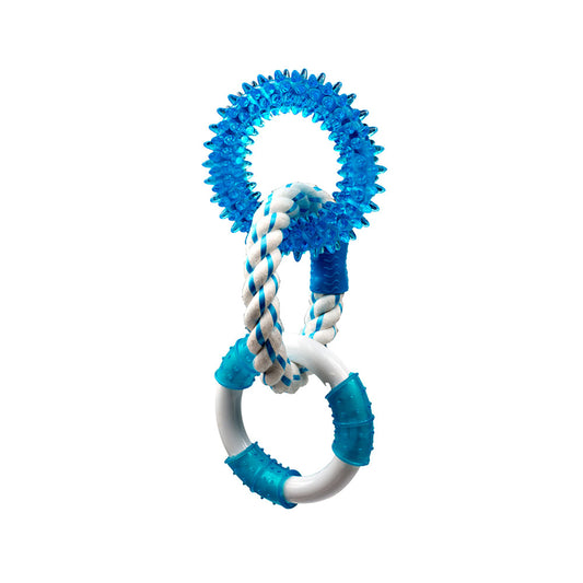 Multipet Canine Clean™ Peppermint Rings Dog Toys 11 Inch