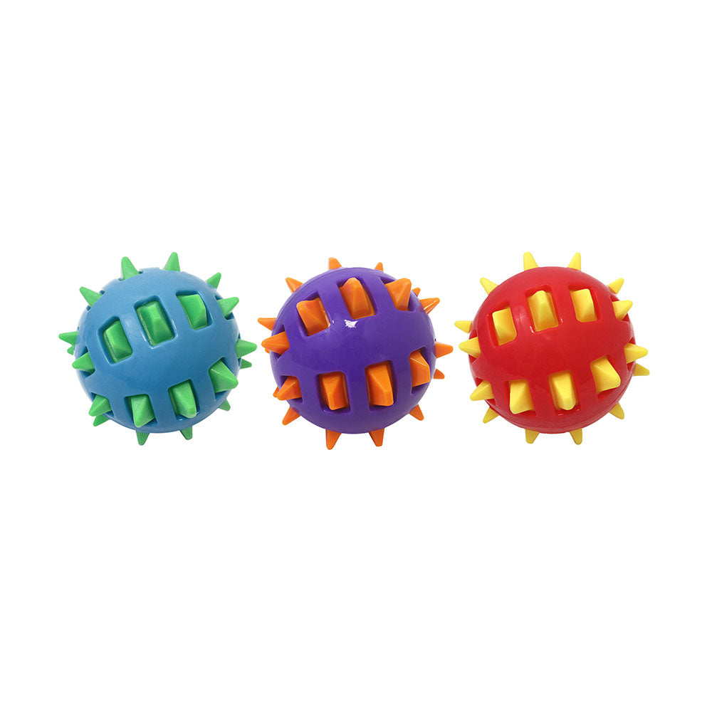 Multipet™ TPR Spike Balls 4.5 Inches Dog Toy - Assorted Colors