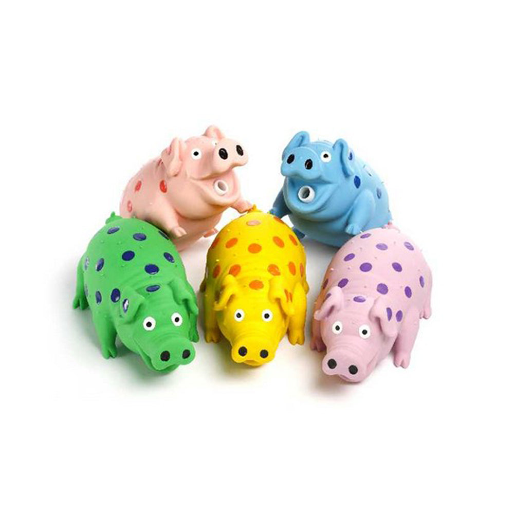 Multipet Globlets™ Pigs Dog Toys Assorted Color 9 Inch