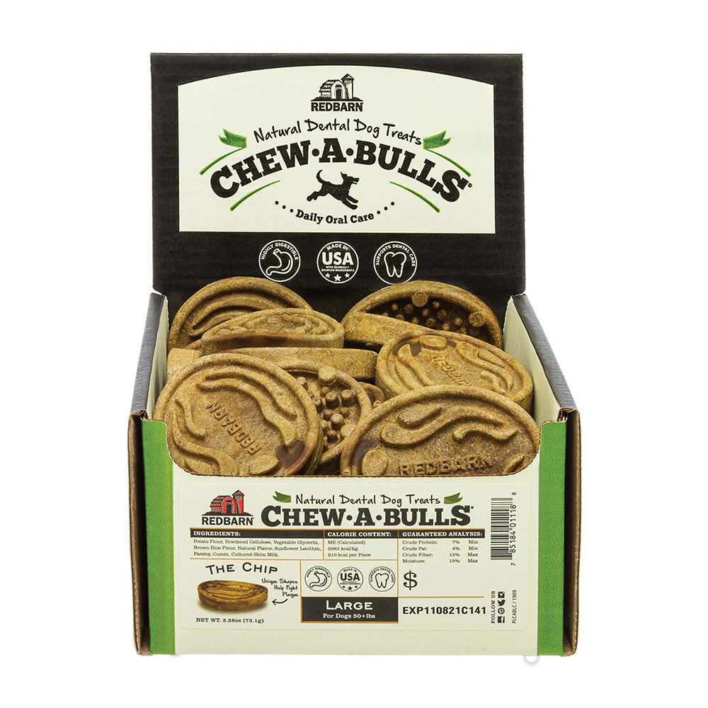 Redbarn® Chews-A-Bulls® Chip Dog Treats Large 25 count