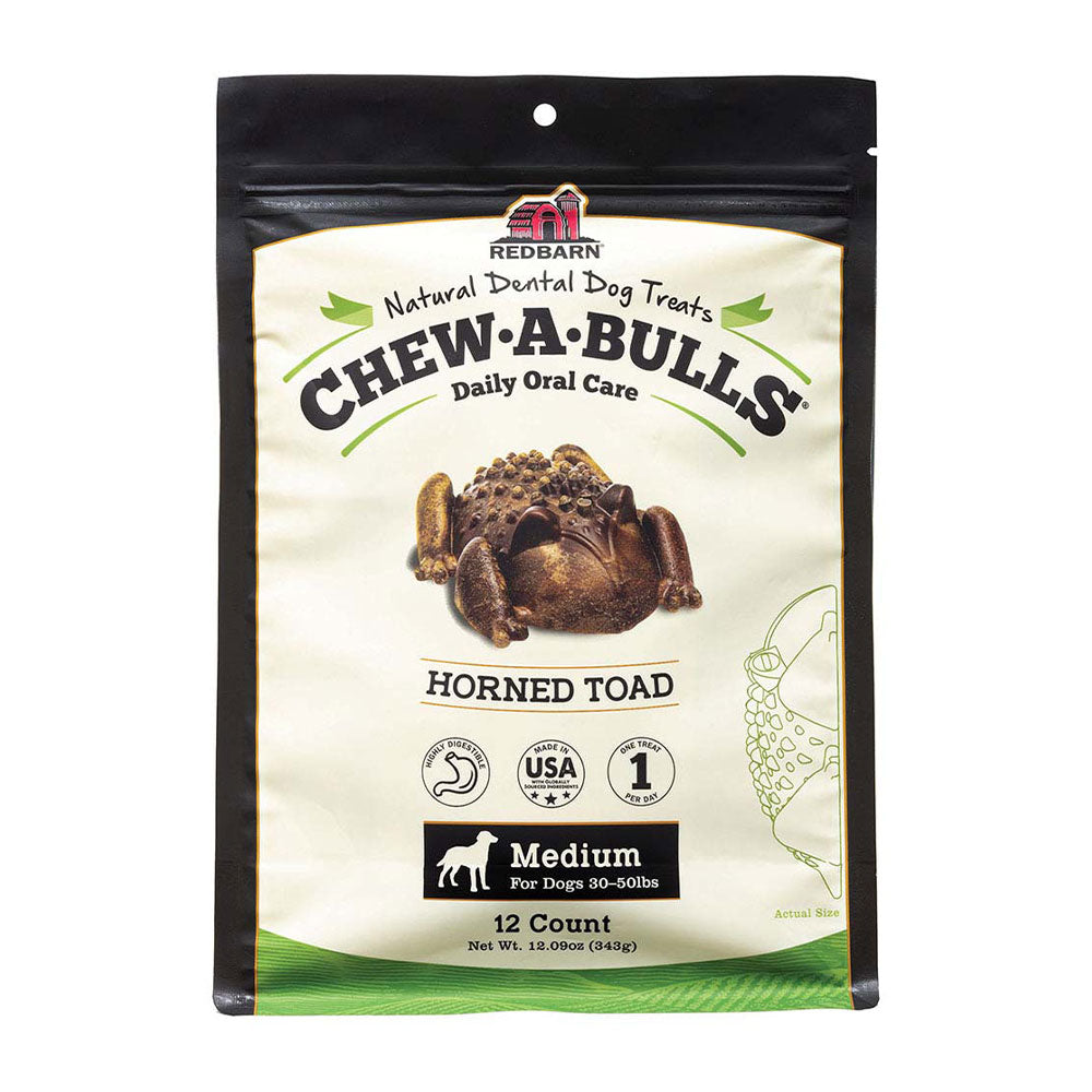 Redbarn® Chew-A-Bulls Toad Med 12 Pack