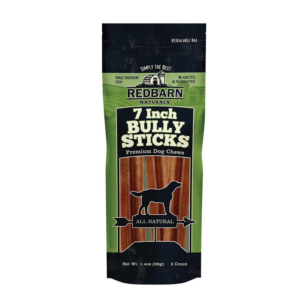 Redbarn® Bully Stick Chewy Dog Treats 7 Inch 6 Pack