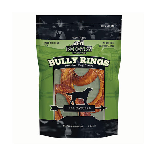 Redbarn® Bully Ring Chewy Dog Treats Small 3 Pack