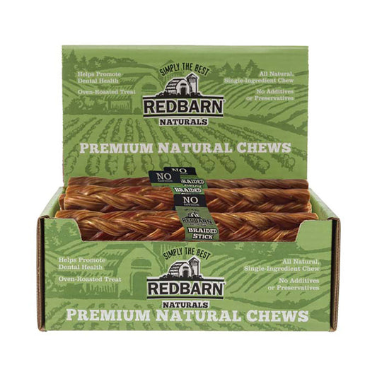 Redbarn® Braided Esophagus Sticks Chewy Dog Treats Small/Medium