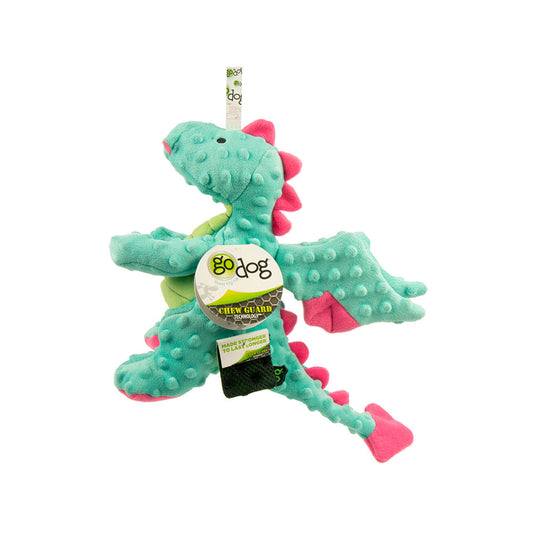 goDog® Dragons Chew Guard Squeaky Plush Dog Toy X-Large