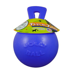 Jolly Pets® Tug-n-Toss™ Fun-Filled Ball Dog Toys Blue Color Medium 6 Inch