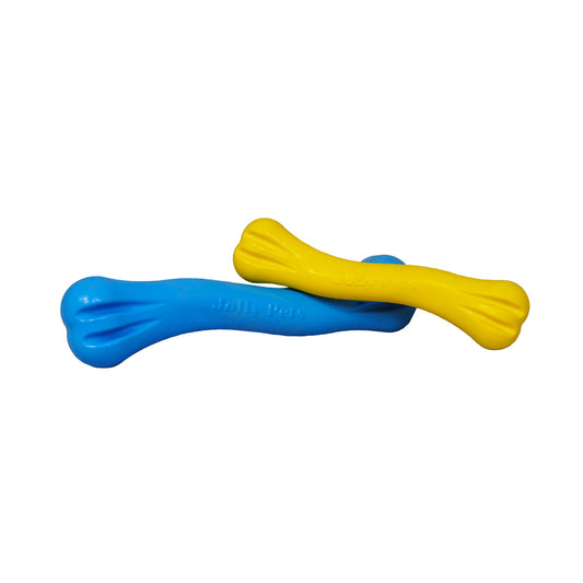 Jolly Pets® Jolly Bone Durable Interactive Float Chew Dog Toy Small 6 In Yellow