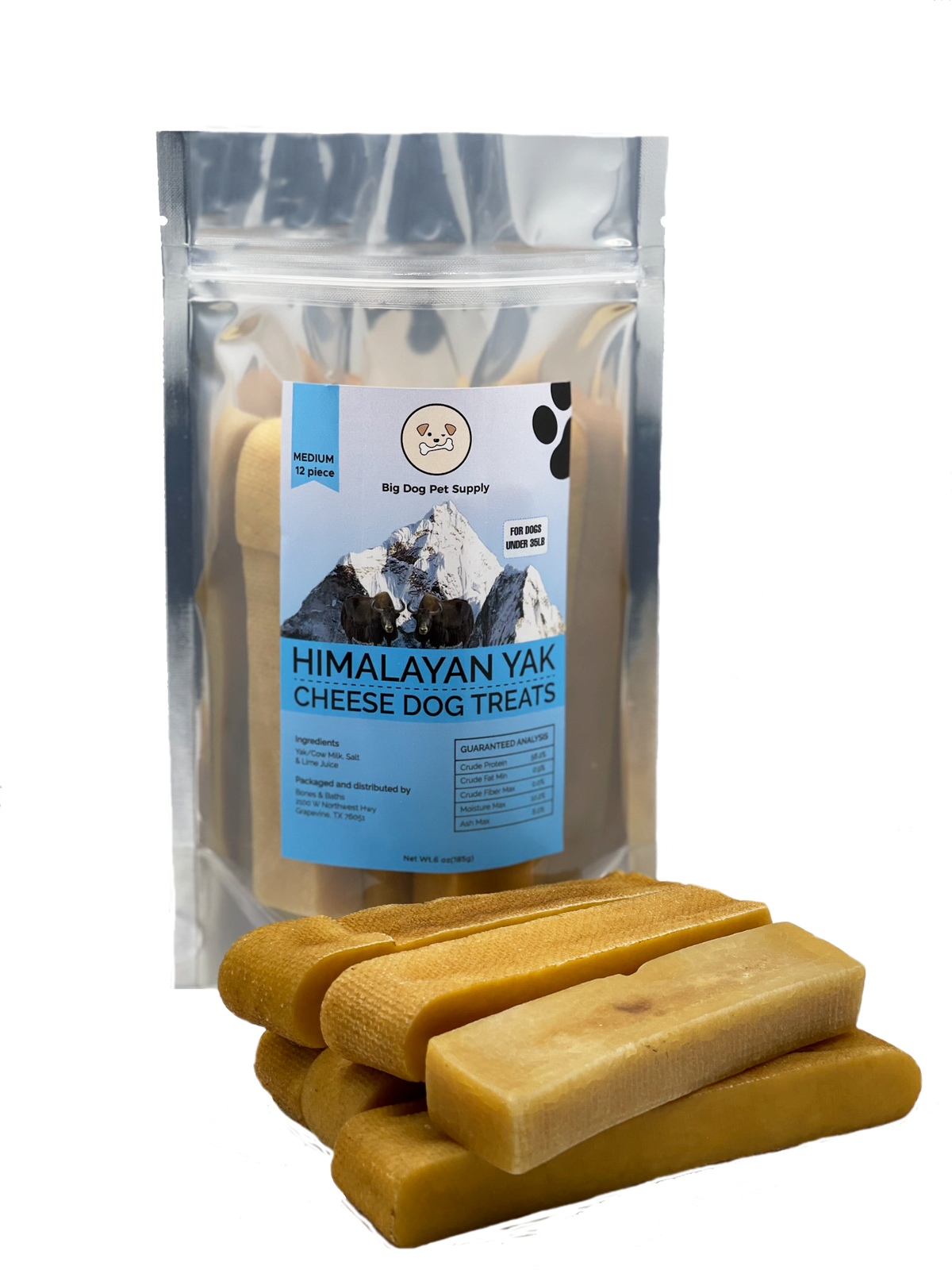 Big Dog Pet Supply Himalayan Yak Cheese Dog Treats-Medium by Pieces