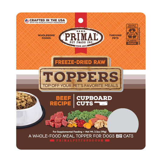 Primal™ Freeze Dried Cupboard Cuts Toppers Beef Flavor 3.5oz
