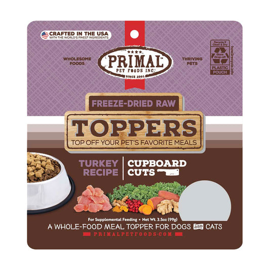 Primal™ Freeze Dried Cupboard Cuts Toppers Turkey Flavor 3.5oz