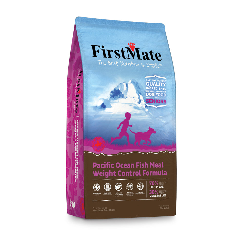 FirstMate™ Grain Free Limited Ingredient Diet Pacific Ocean Fish Meal Weight Control Formula Dog Food 5 Lbs