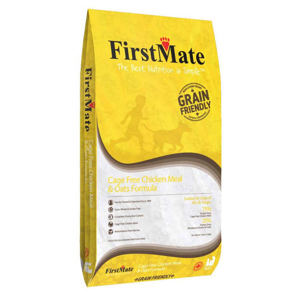 FirstMate™ Grain Friendly™ Cage Free Chicken Meal & Oats Formula Dog Food 25 Lbs