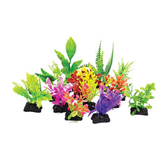 Aquatop® Small Weeds Plastic Aquarium Plants 3 Inch X 12 Pack Green Color