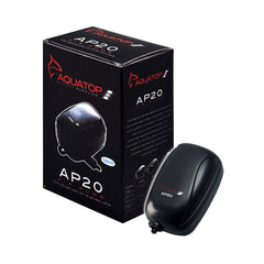 Aquatop® Breza™ Aquarium Air Pump 20 Gal Black Color