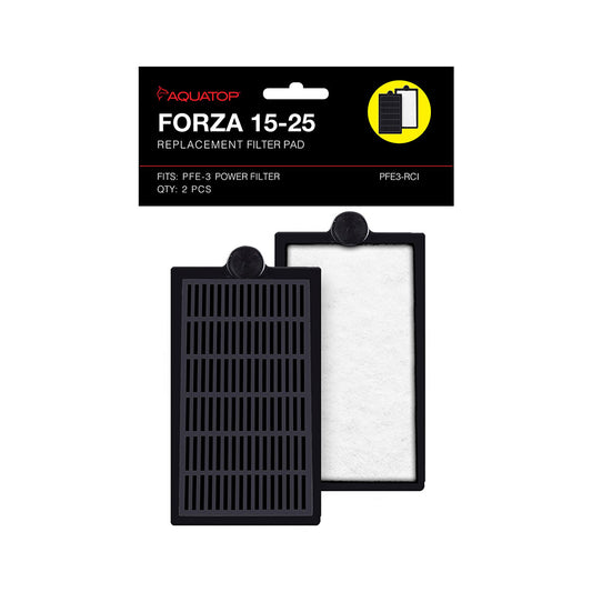 Aquatop® FORZA 15-25 Replacement Filter Inserts 2 Pcs with Premium Activated Carbon