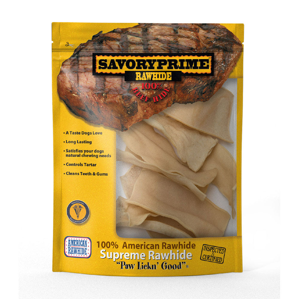 Savory Prime® Rawhide Chips Natural 4oz