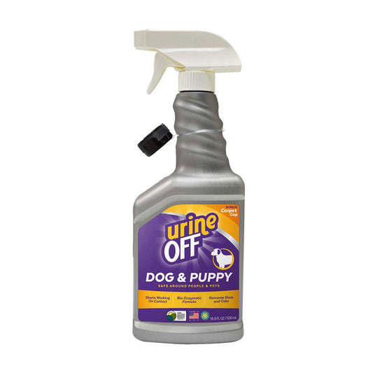 Urine OFF Dog/Puppy Hard Formula Surface Sprayer with Carpet Applicator Cap, 16.9oz