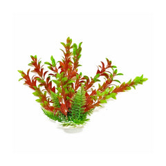 Aquatop® Hygro-Like Aquarium Plant 20 Inch Green/Red Color with Weighted Base