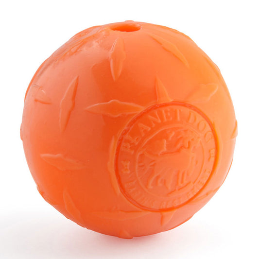 Outward Hound® Orbee-Tuff Diamond Plate Ball Dog Toys Orange Color Small