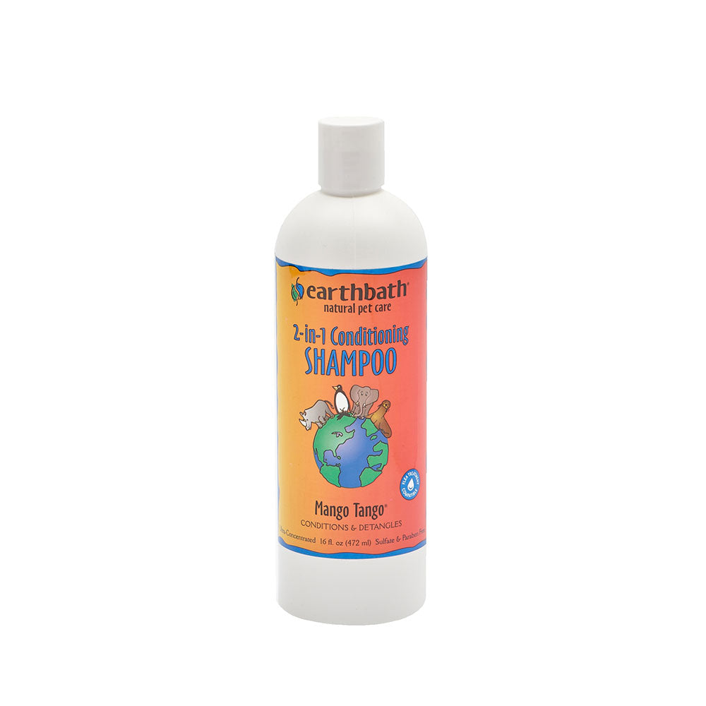Earthbath® Mango Tango® 2-in-1 Conditioning Shampoo for Cat & Dog 16 Oz