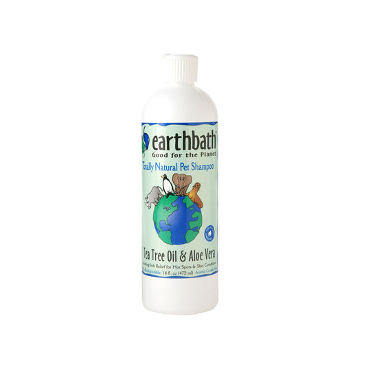 Earthbath® Tea Tree & Aloe Vera Hot Spot Relief Shampoo for Cat & Dog 16 Oz
