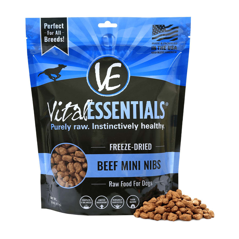 Vital Essentials® Freeze-Dried Beef Mini Nibs Dog Food 16 Oz