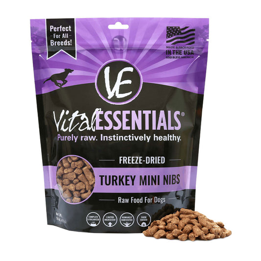 Vital Essentials® Freeze-Dried Turkey Mini Nibs Dog Food 16 Oz