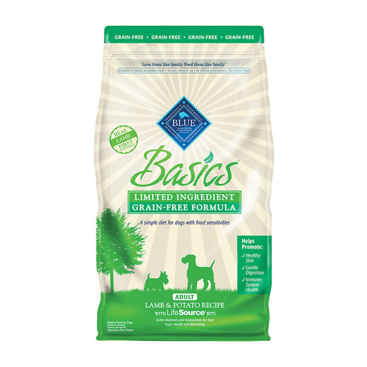 Blue Buffalo® Basics® Limited Ingredient Diet Grain Free Lamb & Potato Recipe Adult Dog Food 4 Lbs