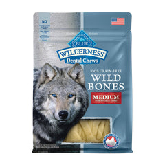 Blue Buffalo® Wilderness™ Grain Free Dental Chews Medium Size Wild Bones™ 10 Oz
