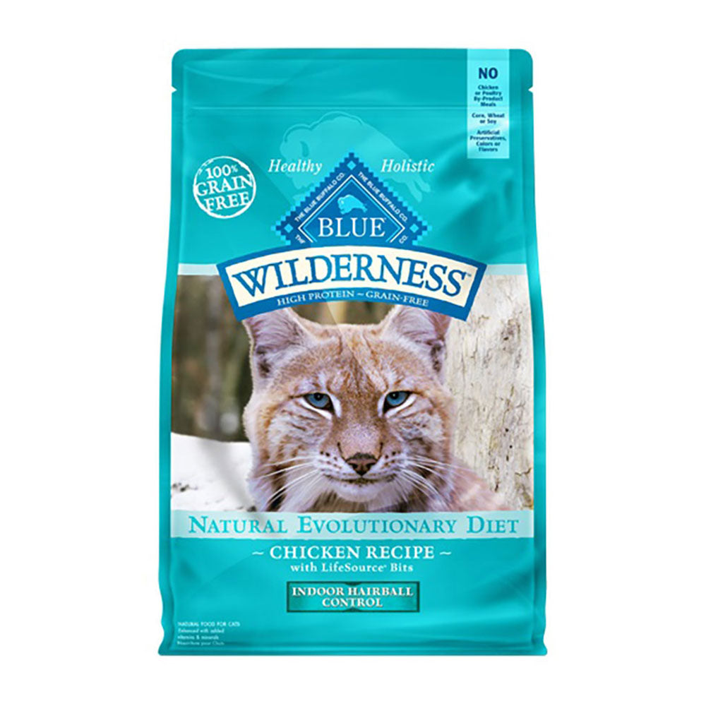 Blue Buffalo™ Wilderness™ Natural Evolutionary Diet™ Indoor Hairball Grain Free Chicken Adult Cat Food 5 Lbs
