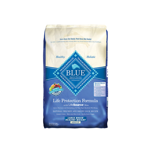 Blue Buffalo™ Life Protection Formula® Healthy Weight Chicken & Brown Rice Recipe Large Breed Adult Dog Food 30 Lbs