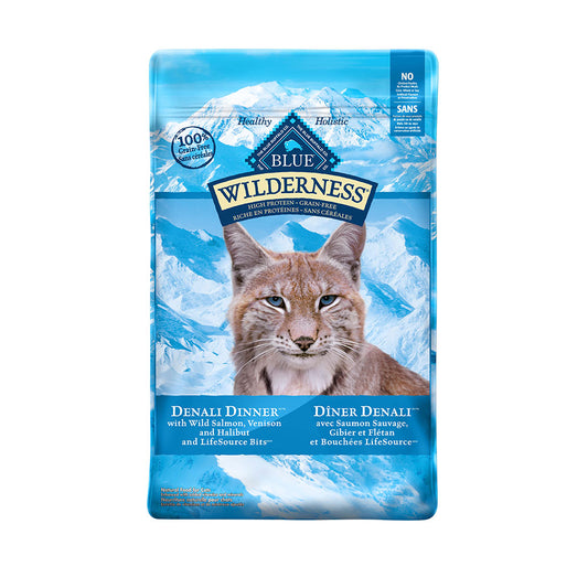 Blue Buffalo® Wilderness® Denali Dinner® with Wild Salmon, Venison & Halibut Grain Free Cat Food 10 Lbs