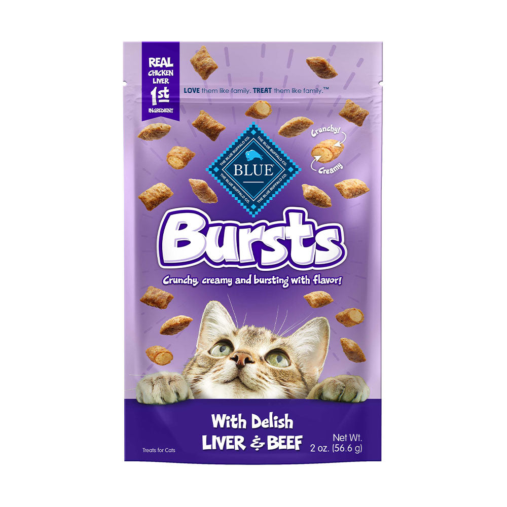 Blue Buffalo™ Bursts™ Crunchy and Creamy Delish Liver and Beef Cat Treats 2 Oz