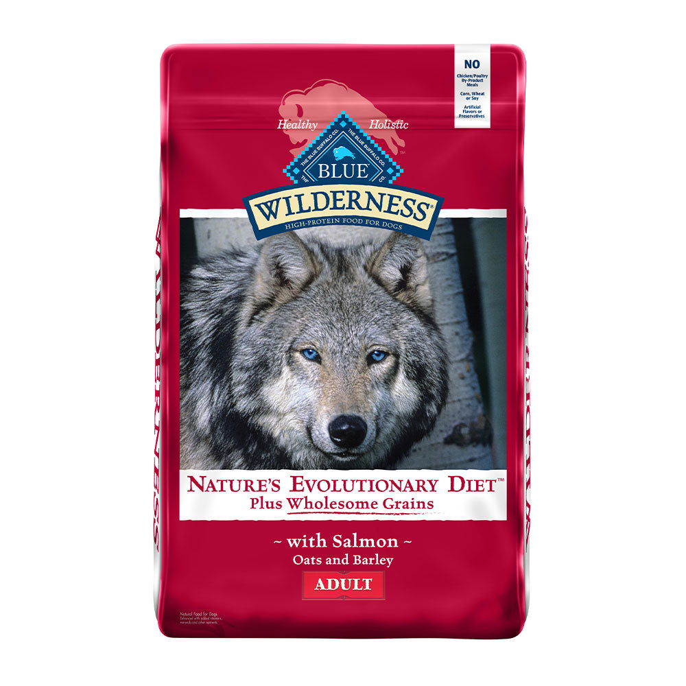 Blue Buffalo™ Wilderness™ Salmon Recipe with Wholesome Grains Adult Dog Food 24lbs