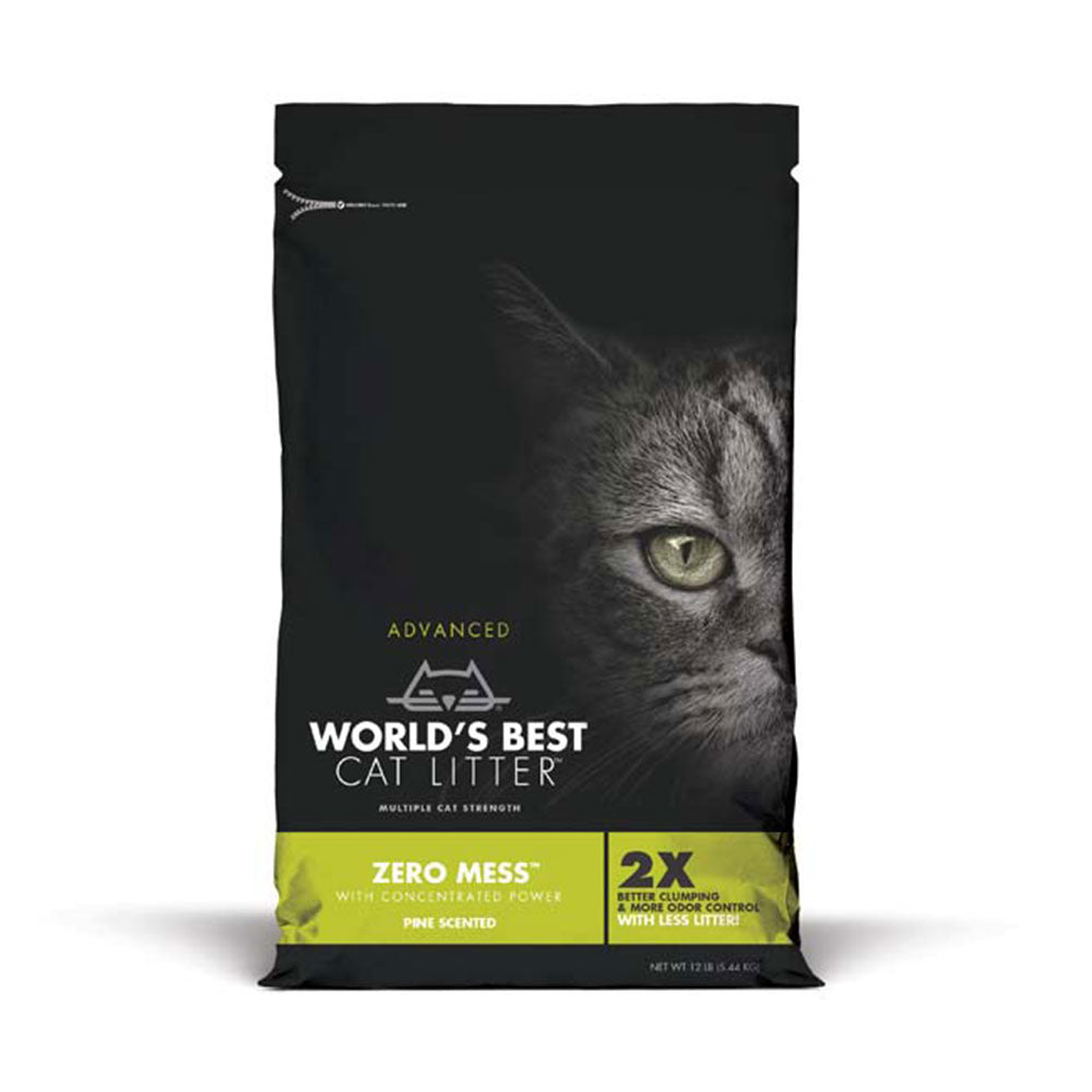 World's Best Cat Litter™ Advanced Zero Mess™ Pine Scented Cat Litter 12 Lbs