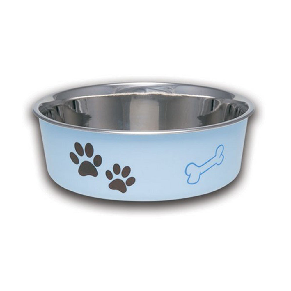 Loving Pets® Bella Bowls Classic Pet Dish Murano Blue Color Medium