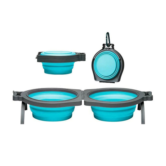 Bella Roma Travel Bowl Double Diner Medium Blue