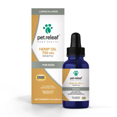 Pet.Releaf® Organic CBD Hemp Oil for Large & Extra Larges Dogs 750mg
