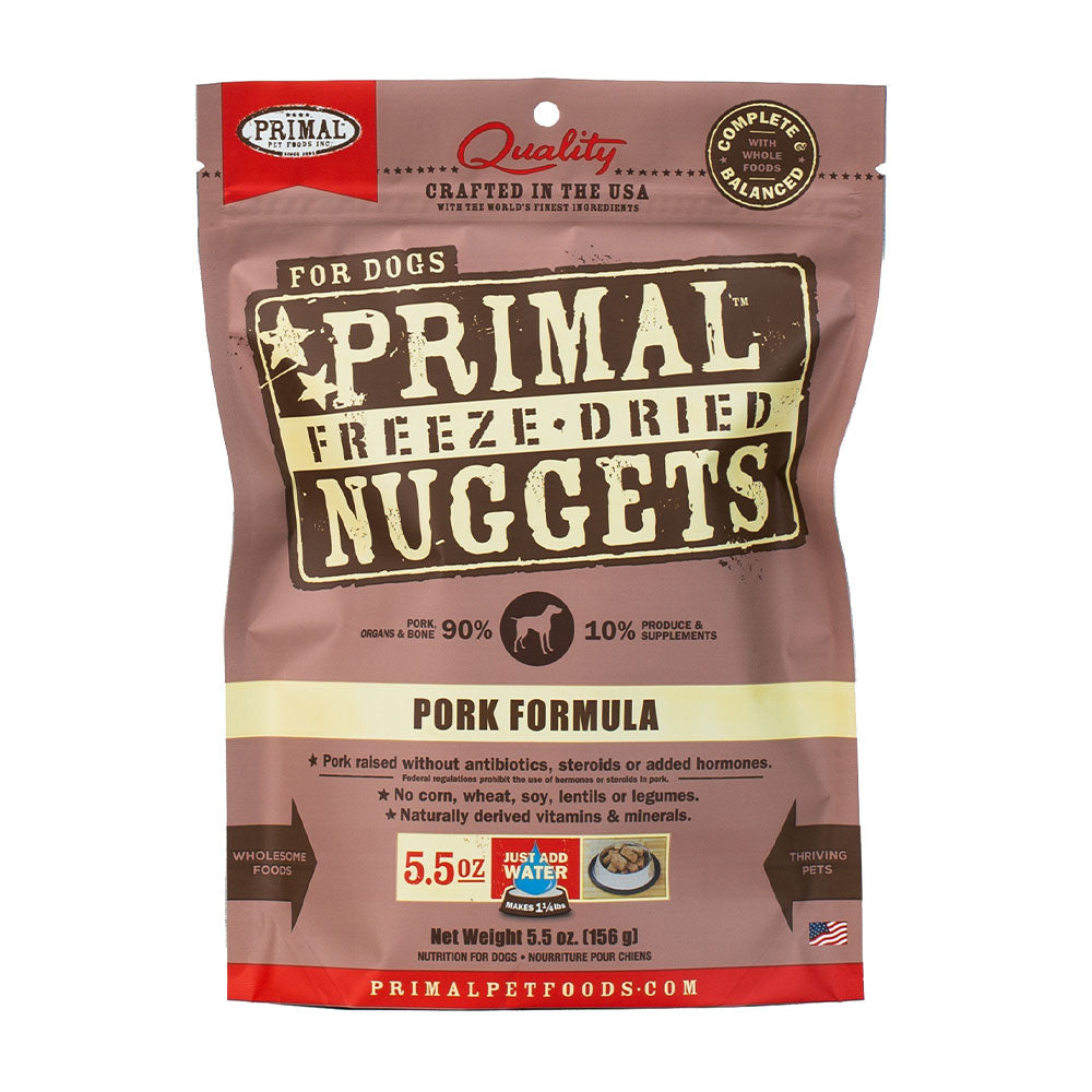 Primal™ Freeze Dried Raw Pork Formula Dog Nuggets 5.5 Oz